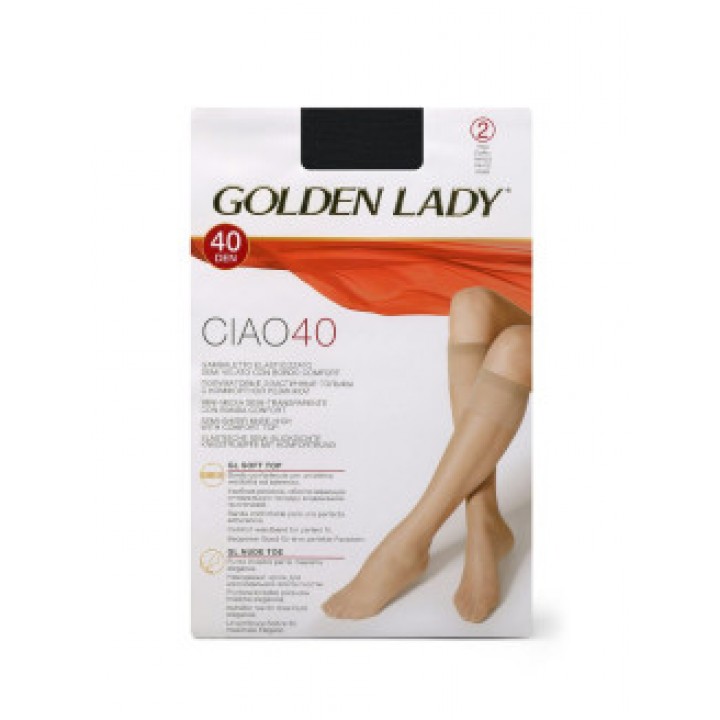 Golden Lady Ciao 40 (гольфы - 2 пары)  Nero 0