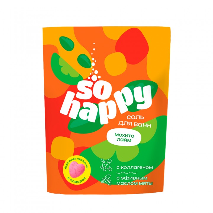 Лаборатория Катрин Соль для ванн "SOHappy" Мохито Лайм 500г