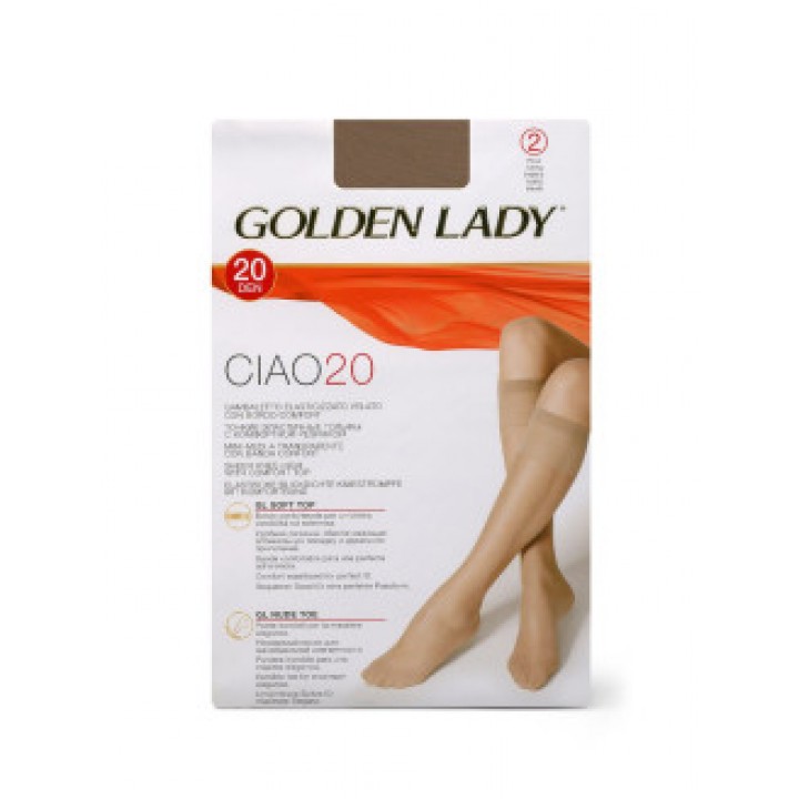 Golden Lady Ciao 20 (гольфы - 2 пары) Nero 0