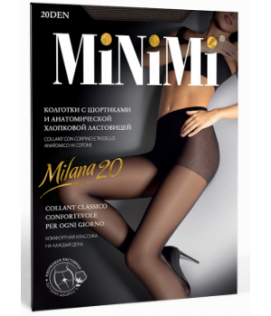 Minimi Колготки MILANA 20 (шортики) Nero 2