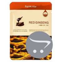 Farmstay Тканевая маска для лица с экстрактом красного женьшеня Visible Difference Mask Sheet Red Ginseng 23 мл