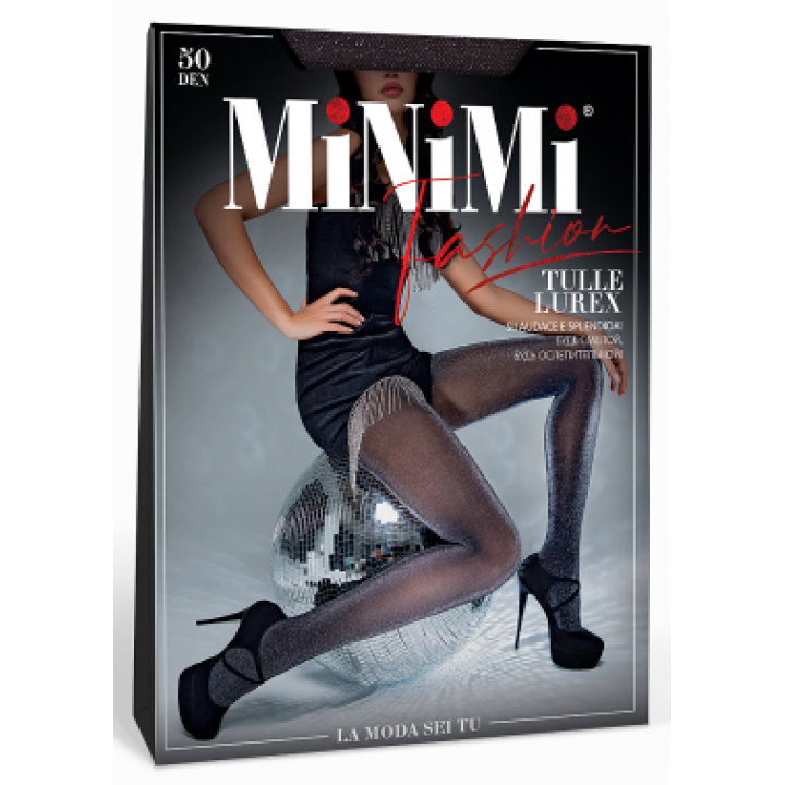 Minimi Колготки TULLE LUREX 50 Bordo 3