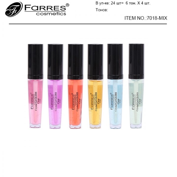 Farres Блеск для губ "Crystal Gel Gloss" (разноцветный)