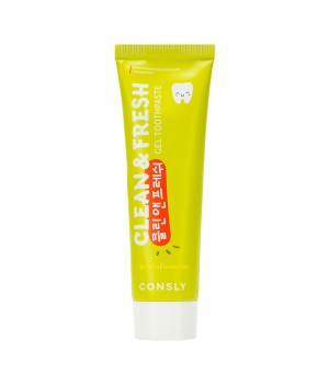 Consly Гелевая зубная паста Clean&Fresh с экстрактами бамбука и зеленого чая, 105г