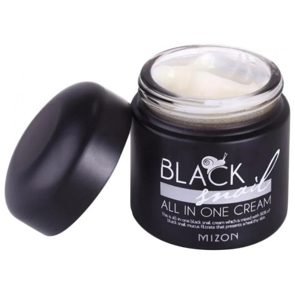 Крем black. Mizon Black Snail all in one Cream 75 ml. Крем Мизон Black Snail all in one. Black Snail all in one Cream, 75 мл. Mizon Black Snail all in one Cream 35 мл.