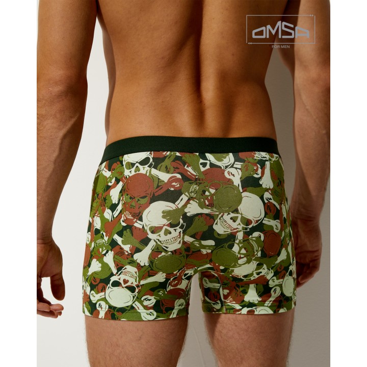 Трусы мужские БП_ OMSA FOR MEN OmB 1234 B_OmB 1234 Боксеры с открытой резинкой Militari 52(2XL)