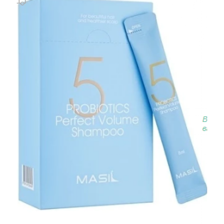 ALLMASIL Шампунь для увеличения объема волос с пробиотиками 5 PROBIOTICS PERFECT VOLUME 8 мл*1 шт