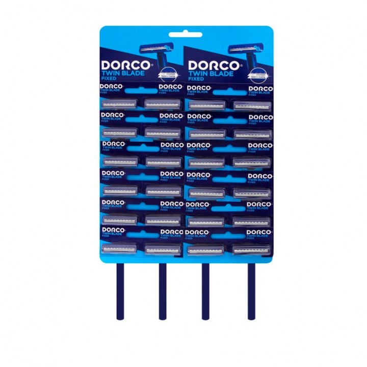 DORCO TD708-24HC однораз.бритв. станок (1 шт.), (на КАРТЕ 24 шт.), с 2 лезвиями,240шт/960шт