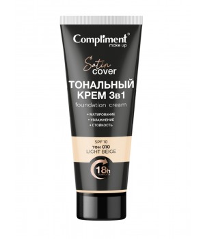 Тимекс Compliment Тональный крем 3 в 1 тон 010 - Светло-бежевый, 30мл