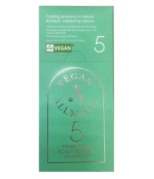 ALLMASIL Шампунь для глубокого очищения кожи головы 5 PROBIOTICS SCALP SCALING SHAMPOO 8 мл*20ш