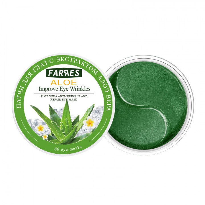 Farres  Патчи для глаз с экстрактом алоэ 60 шт, 90 г (*12*144)