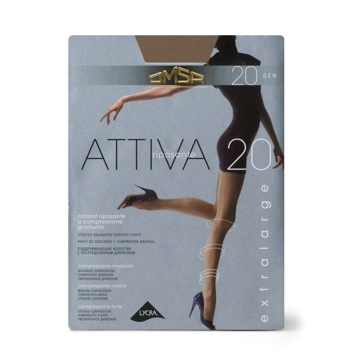 23376 Omsa Колготки Attiva 20 XXL Natural 6 (XXL)