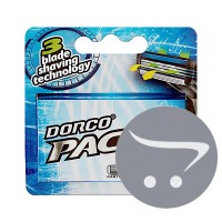 00123 DORCO PACE CROSS 3 (4 шт.) кассеты с 3 лезвиями для станка CROSS,