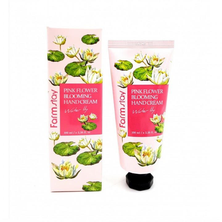 Farmstay Крем для рук с лилией Pink Flower Blooming Hand Cream Water Lily 100 мл