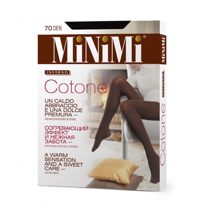 Minimi Колготки COTONE 70 Nero 5(XL)