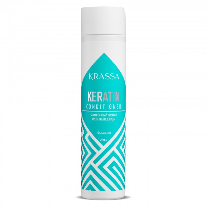 KRASSA Professional Keratin Кондиционер для волос с кератином, 250мл