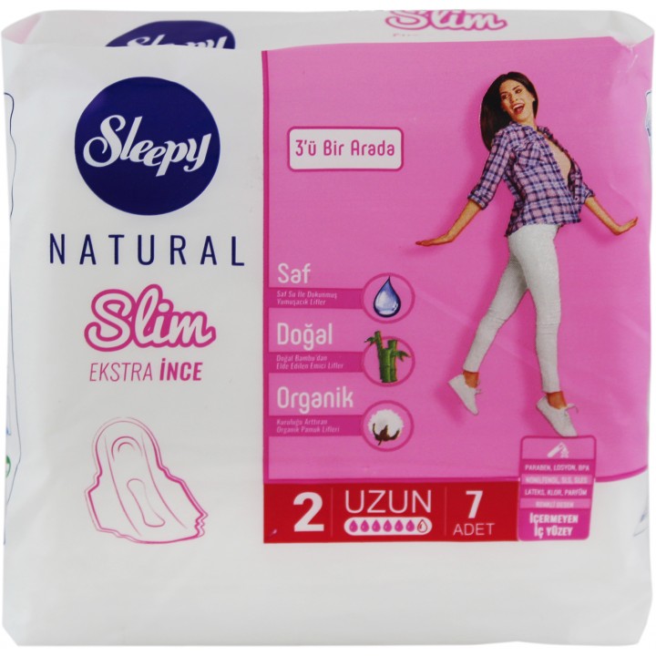 Прокладки гигиенические Sleepy Natural Long 280мм 7шт