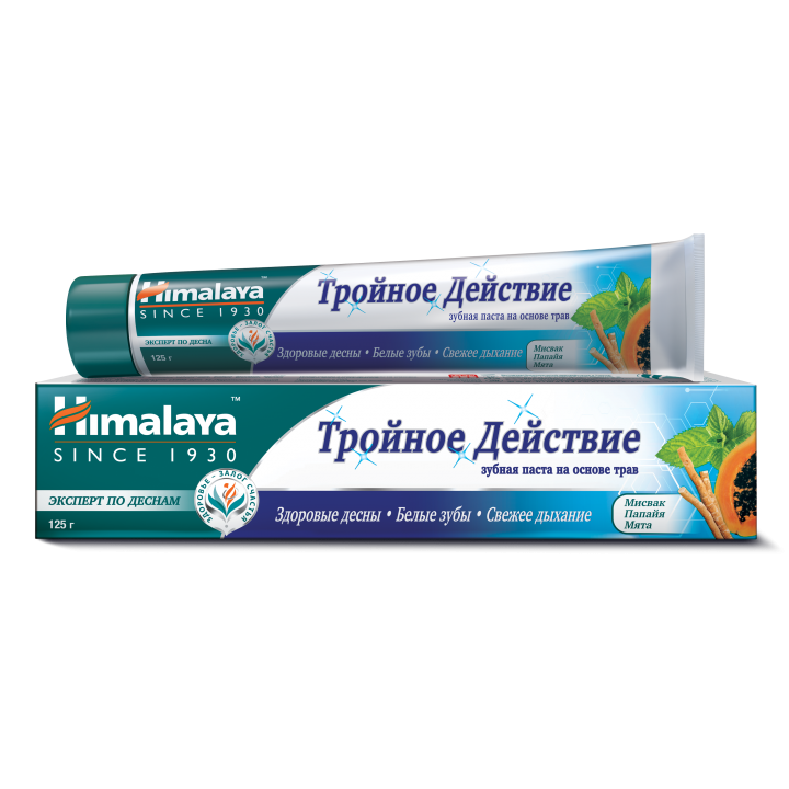 25630 Himalaya Зубная паста Тройное Действие, марка "Himalaya Since 1930" 125 г