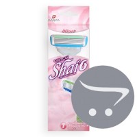 DORCO Станки SX A300-1P Shai vanilla 6, Жен.однораз. ст. (1 шт.) плав. головка, 6 лезвий,