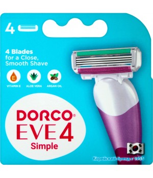 DORCO Kассеты FR A2040 для бритья жен., Dorco Shai 4, 4шт.